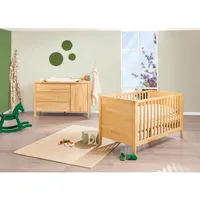 Pinolino Pinolino, Komplett-Babyzimmer, Kinderzimmer-Set „Enno” extrabreit, 2-tlg. (Wickelkommode, Babybett)