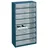 RAACO Kleinteilemagazin Polypropylen/Stahlblech 16 Schubladen blau