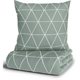 OTTO home Balsby Renforcé Jade 155 x 220 cm + 2 x 80 x 80 cm