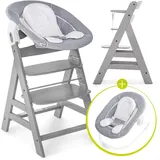 hauck Alpha+ grey inkl. Alpha Bouncer 2 in 1 stretch grey
