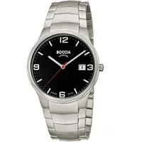 Boccia Titanium Boccia 3656-02 Herrenuhr Titanium 39mm 5ATM