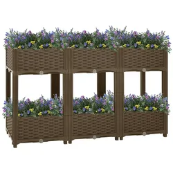 vidaXL Hochbeet 120x40x71 cm Polypropylen