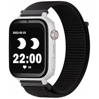 SaveFamily Save Family Plus 4G GPS 40 mm Digitalgehäuse Weiß Textilarmband Schwarz One Size