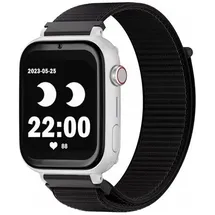 SaveFamily Save Family Plus 4G GPS 40 mm Digitalgehäuse Weiß Textilarmband Schwarz One Size