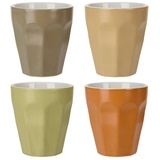 neuetischkultur Trinkbecher-Set 250 ml, 4 Stück Pastellfarben