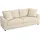 Homcom 3-Sitzer-Sofa-212L x 80B x 88H cm-Cremeweiß | Gr.: onesize