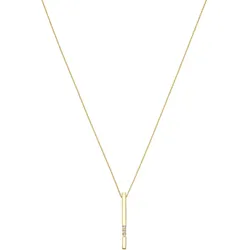 Kette mit Anhänger LUIGI MERANO "Anhänger mit Zirkonia, Gold 375", gold, Halsketten, Damen, 45cm, Gelbgold 375