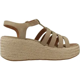 FitFlop PLATFFORMS ESPADR. SUEDE FISHERMAN WEDGE Sandalette Braun 40