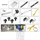 WOLFCRAFT Maschinentisch Stahl 91,5 x 86 x 70 cm Schwarz/Grau klappbar