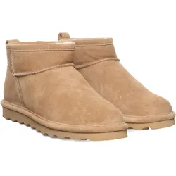 Winterboots BEARPAW "SHORTY", Damen, Gr. 42, beige, Veloursleder, sportlich, Schuhe, Winterstiefel, Schlupfstiefel mit herausnehmbarer Innensohle