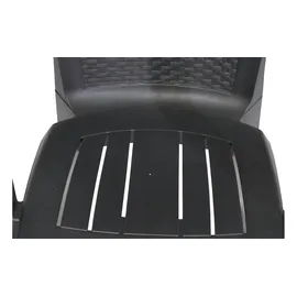 PROGARDEN Eden Stapelstuhl 62 x 60 x 89 cm anthrazit 4er Set