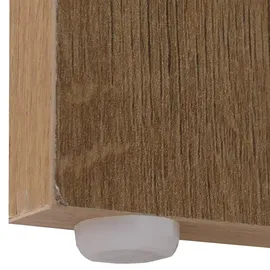MCW Schreibtisch MCW-P43, Bürotisch Computertisch, 3 Schubladen MDF 75x100x40cm ~ Rivera-Eiche-Optik, dunkelgrau