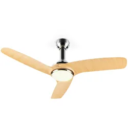 Klarstein Silent Service Deckenventilator Ø: 128 cm, Leistung: 25 Watt Holzoptik braun 128