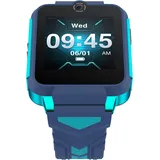 TCL Movetime Family Watch MT42X 4G 48,50 mm Kunststoffgehäuse Blau Sportarmband Blau M