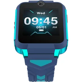 TCL Movetime Family Watch MT42X 4G 48,50 mm Kunststoffgehäuse Blau Sportarmband Blau M