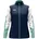 Polyesterjacke marine/weiß/minze XL
