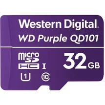 Western Digital WD Purple SC QD101 32 GB, microSDHC, Klasse 10, Class 1 U1, Violett