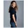 TRIGEMA Damen, T-Shirt DELUXE mit Kristallsteinen", (1-tlg) blau (navy), 046) - M