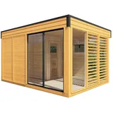 Saunahaus Paradiso 4x3 (2-Raum) kiefer -