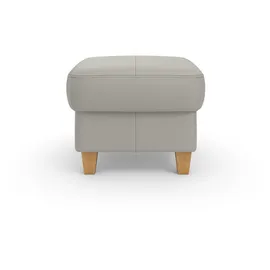 Home Affaire Polsterhocker Palmera Luxus-Microfaser 58 x 48 x 58 cm Grau