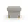 Home Affaire Polsterhocker Palmera Luxus-Microfaser 58 x 48 x 58 cm Grau
