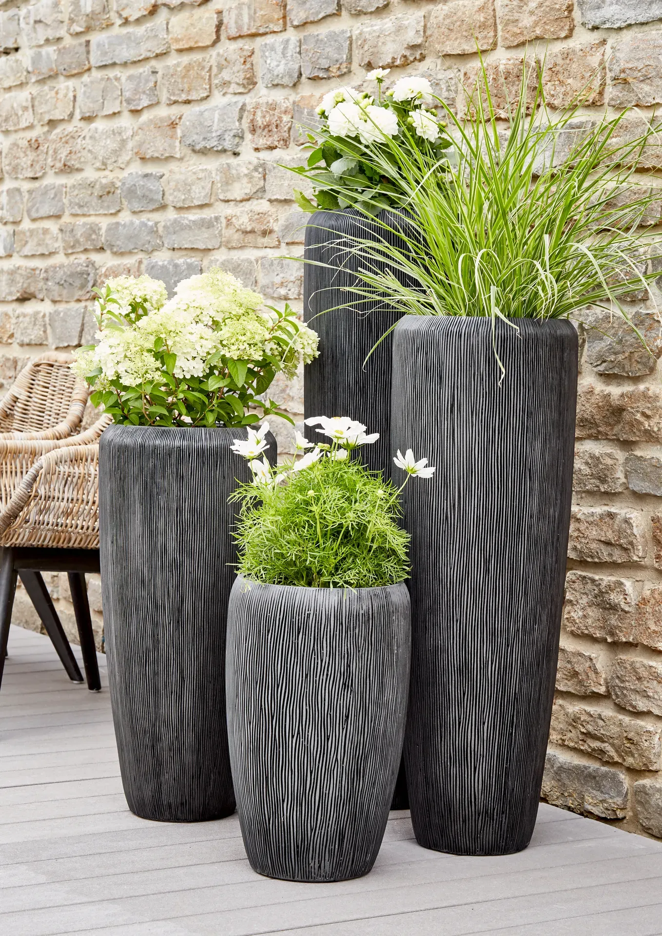 Vase Esmee - Anthrazit - 117cm