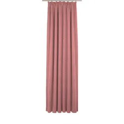 Vorhang WIRTH "Trondheim B", rosa, B:132cm H:285cm, Polyacryl, Gardinen, nach Maß