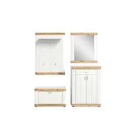 Höffner Garderoben-Set , weiß , Maße (cm): B: 168 H: 191