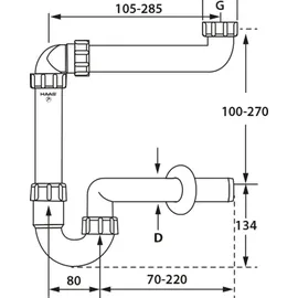 Haas + Sohn 4832 Raumsparsiphon
