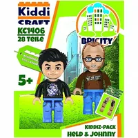 KiddiCraft Bricity - Figuren-Pack - Held der Steine/Johnny ́s World - deutsch