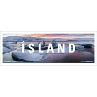 Edition Panorama GmbH ISLAND: Immerwährender Panorama-Kalender, 110 x 39 cm