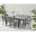 Calvi Garten-Essgruppe 8-tlg. Grau