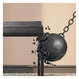 CLP Sitzhocker Barci mit schwarzem Gestell dunkelgrau/Samt