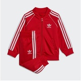 adidas Trainingsanzug ADIDAS ORIGINALS "ADICOLOR SST" Gr. 104, rot (better scarlet) Kinder Sportanzüge Jogginganzüge für