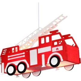 GLOBO RGB LED Kinder Feuerwehr Auto Hänge Pendel Decken Lampe Leuchte Farbwechsler Fernbedienung DIMMBAR Beleuchtung