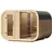 Design Saunahaus Luago 3x2 Art 1 naturbelassen Typ 3 mit Vollglasfront Bausatz zur Selbstmontage