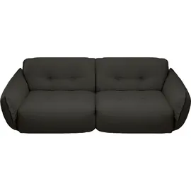 BeType 4-Sitzer BETYPE "Be Fluffy Mega Sofa, viel Platz, XXL Couch, Breite 283cm, bequem", grau (anthracit), B:283cm H:87cm T:120cm, 100% Polyester, Sofas, Softes Sitzgefühl, moderne Kedernaht, hochwertiger Bezug
