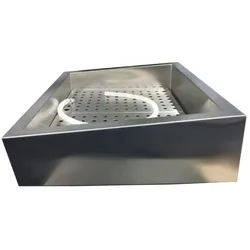 CombiSteel Gemahlener Eisbehälter schief 3/1 gn aisi 304  wasserhahn an der bedienung seite