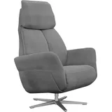 Relaxsessel ALINA "Thimo", grau (anthrazit xbo 9), B:84cm H:117cm T:90cm, Struktur fein XBO (100% Polyester), Sessel, Relaxsessel, in Größe L, Liegefläche 185cm, verstellbar, optional mit Aufstehhilfe