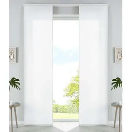 Gardinenbox 2er Set HxB 245x60 cm Weiß