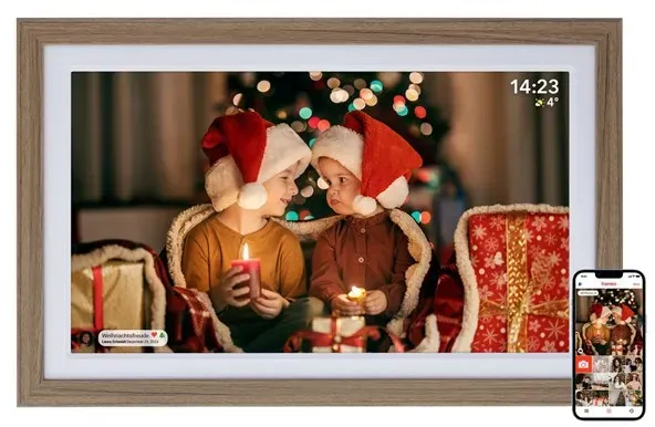 Smart Frame WiFi 212 - Wood Brown