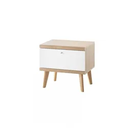 Nachttisch Merle - Skandinavisches Design - Eiche Riviera
