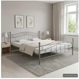 furnicato Bett 160 x 200 cm Grau