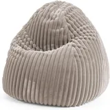 Sitting Point Sitzsack Beanbag Raya XL Stoff Grau Taupe