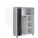 Vicco Kinderkleiderschrank Doros 100 x 146.6 cm offen, mit Rollen