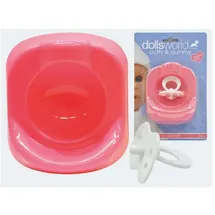 dollsworld Puppenschnuller Töpfchen mit Schnuller