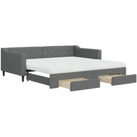 vidaXL Tagesbett 100 x 200 cm Dunkelgrau