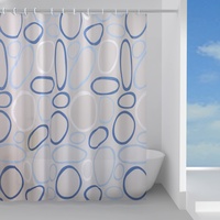 Gedy | Duschvorhang aus Peva, hellblau, Maße: 200 x 240 x 0,1 cm und Gewicht 0,495 kg