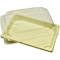Sushi Box aus Bagasse mit Beschichtung / Size XXL 234x146x51mm / 300 Stk.