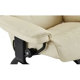Stressless Relaxsessel mit Hocker Leder 88 x 103 x 78 cm creme